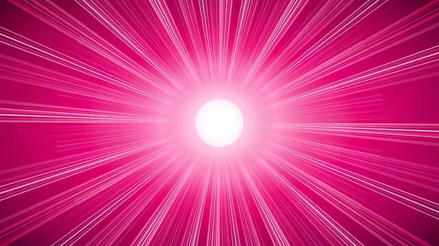 Bright pink starburst light effect with radiating rays and glowing center
