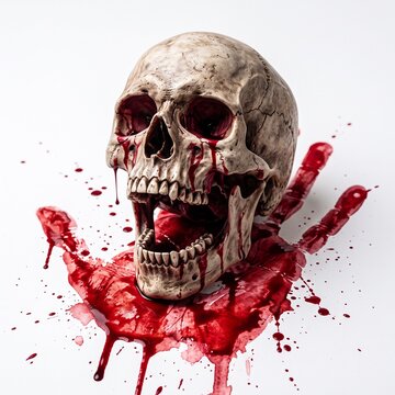 Bloody Skull Side Profile