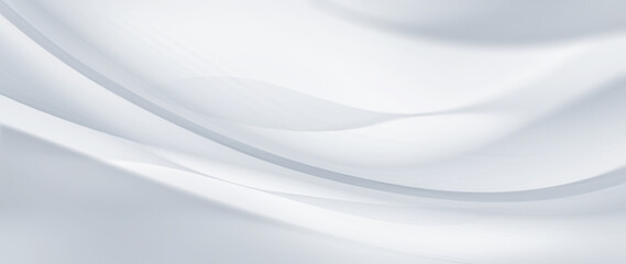Fototapeta na wymiar Abstract white silk fluid wave elegant dynamic background