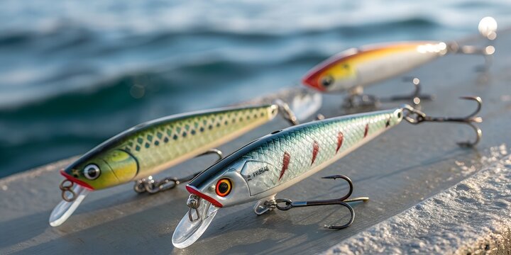 fishing lures closedup photo