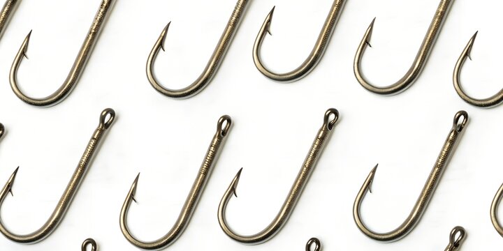 fishing hook isolated on white