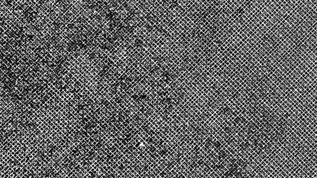 Black and white distressed  texture background with vintage grainy motion and analog film noise effect.	
