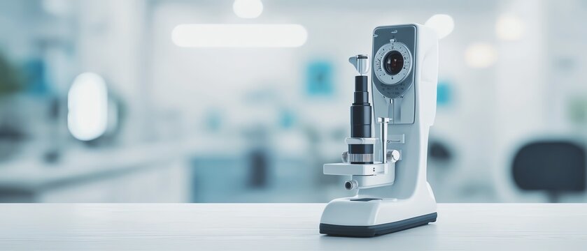 Precision instrument for eye examination.