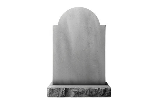 Smooth Gray Arched Headstone