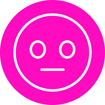 Neutral Face Emoji Icon, Expressionless Face Emoji Icon, Indifferent Face Emoji Symbol