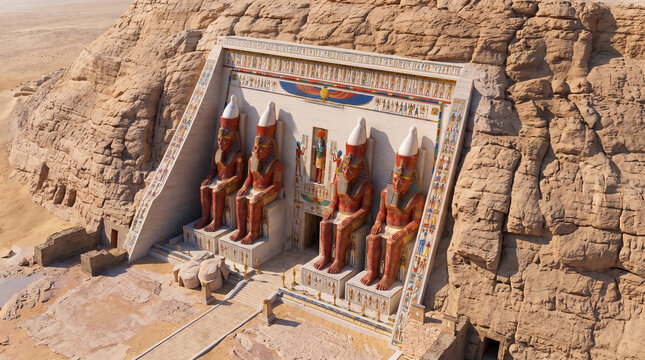 Ancient Egyptian Temple of Abu Simbel