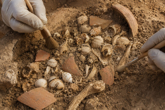 Ancient Shell Midden Revealed in Archaeological Excavation