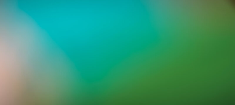 Abstract soft-focus background combining turquoise, teal, and gr