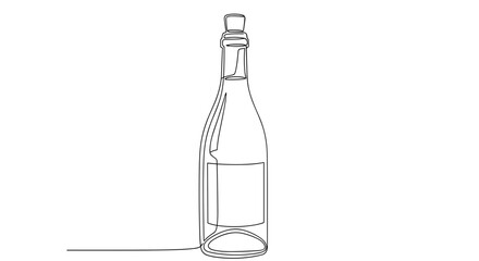 Obraz premium Wine bottle for tasting and traditional wine celebration