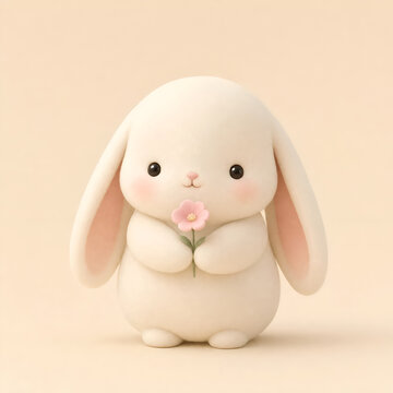 rabbit 3d animal cute 
