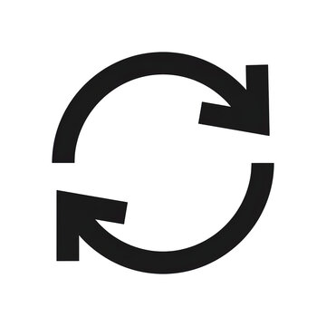 Circular arrow icon indicating refresh, reload, and continuous cycle.