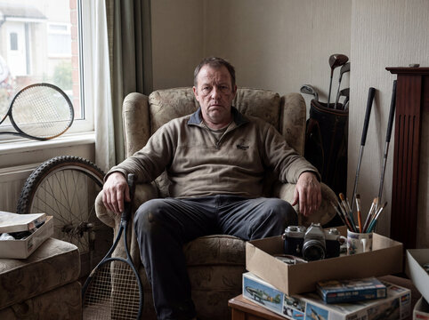 Man Losing Interest in Hobbies and Activities Due to Depression
