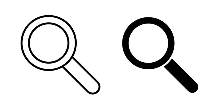 Search Icon represents finding information, exploring content, discovering results, and locating specific items quickly.
