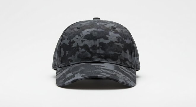 Camouflage Baseball Cap: A stylish camouflage baseball cap, perfect for outdoor adventures and casual wear, offering both fashion and function.