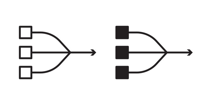 Simplify icon flat outline in black