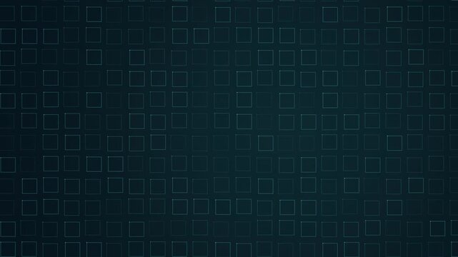 Blue Square Grid Pattern Pulsing Background
