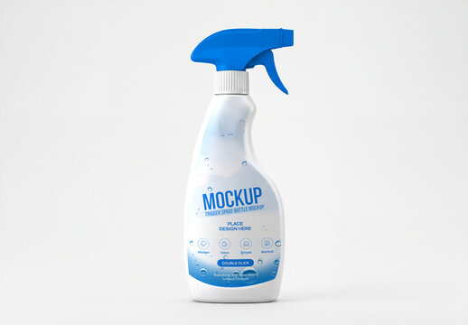 Front View&nbsp;Trigger Spray Bottle Mockup