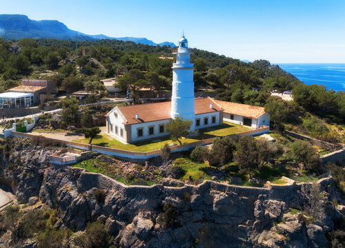 Far del Cap Gros in Port de Soller -  Mallorca, Balearic Islands, Spain