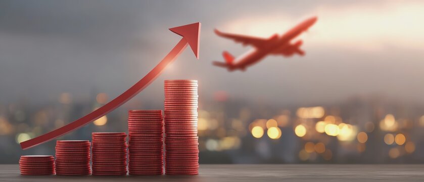 Increasing growth in aviation industry profits.
