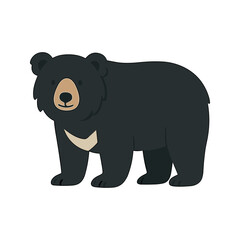 Asian Black Bear Illustration © ieps