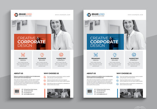 Creative & Corporate Flyer Design Layout