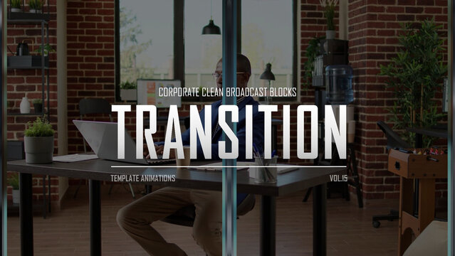 Corporate Clean Broadcast Blocks Transition / 4k Resolution / Horizontal / Part 15