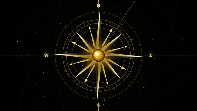 abstract background with compass