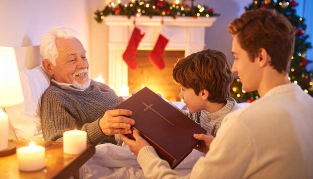 Generational Christmas storytelling moment