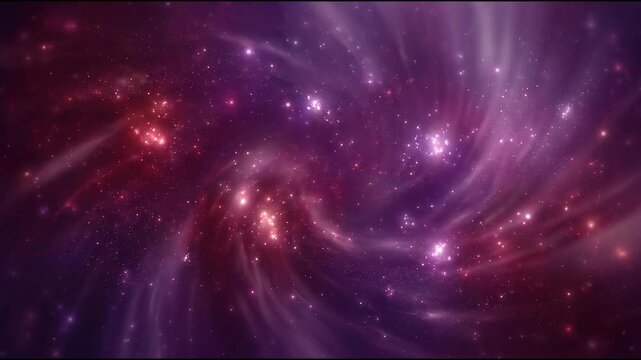 Glowing celestial star clusters in a deep amethyst and crimson cosmic gradient