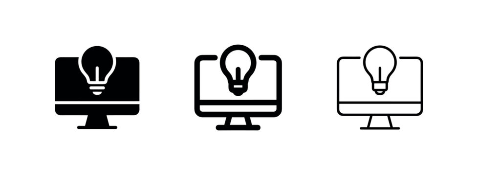 Digital Idea and Monitor Icons