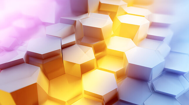 Gold Hexagon Glow