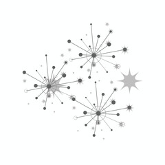 Obraz premium Futuristic Digital Diagram Showing Complex Network Links