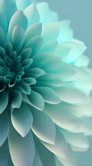 Obraz premium Deep Teal Paper Flower