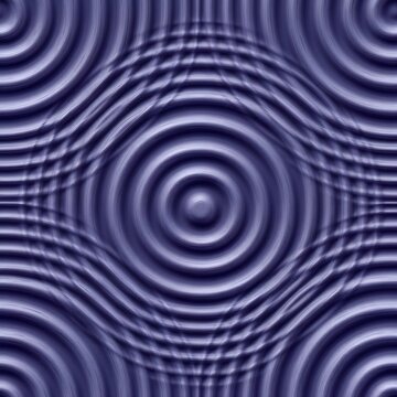 Abstract Wave Ripples (Suminagashi Style). Concentric, irregular circles mimicking ink dropped in water. Gradient indigo and midnight blue, creating a hypnotic, calming effect for digital backgrounds.
