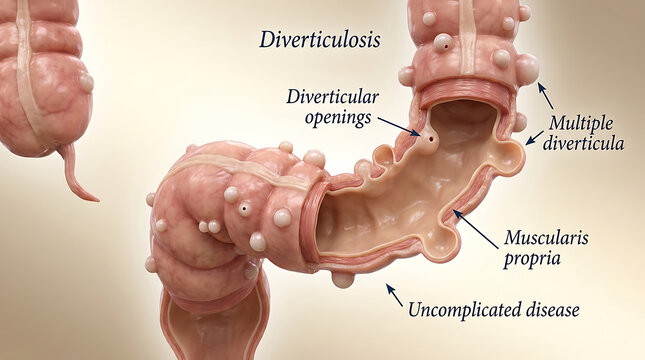 Diverticulosis with Multiple Colonic Diverticula of Sigmoid Colo