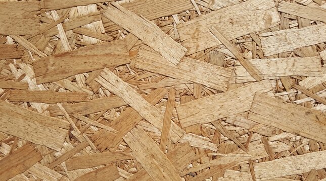 Oriented Strand Board Wood Texture Close Up for Construction Backgrounds