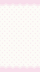 Soft pink polka dot elegance mobile wallpaper © Rawpixel.com