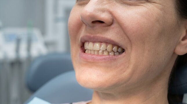 Jaw Clenching and Dental Wear &mdash; Professional Oral Health Background