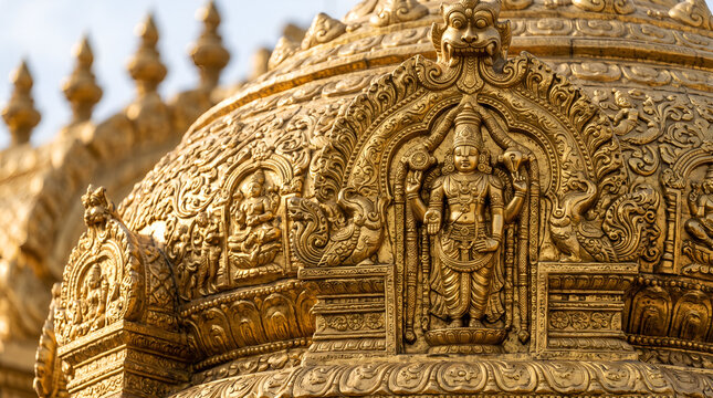 Golden Vimana Tower of Sri Venkateswara Temple Tirupati