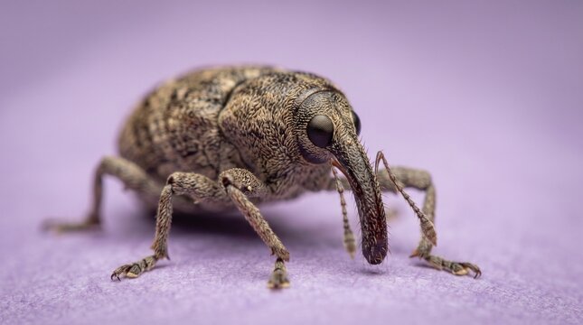 ゾウムシのクローズアップ