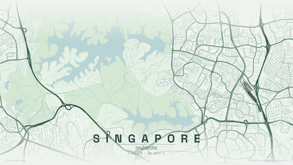 Singapore forest map © photoshopHarith