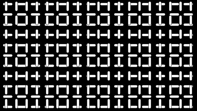 Vertical scrolling dashed grid pattern abstract background animation