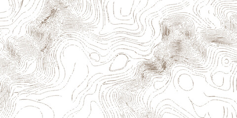 Abstract topographic map background with intricate brown contour lines and geographic elevation patterns vector illustration. © Design House