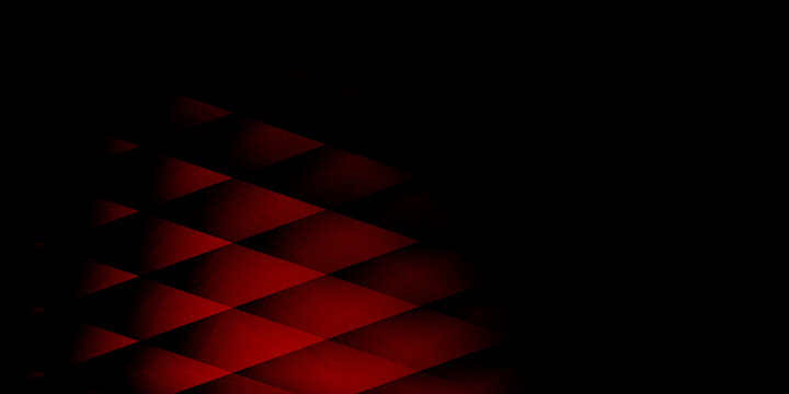 Red geometric abstract pattern on dark background