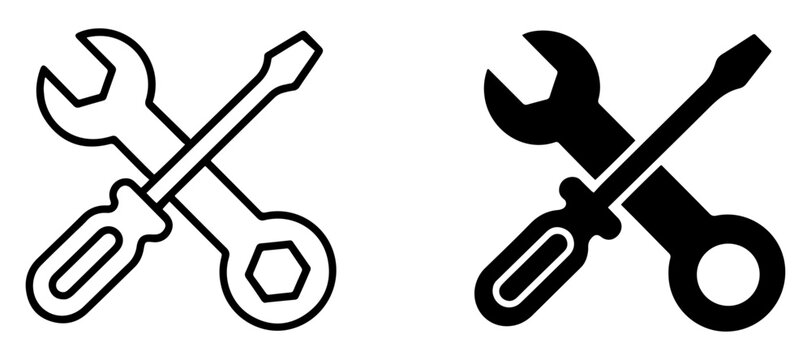 wrench screwdriver settings repair icon