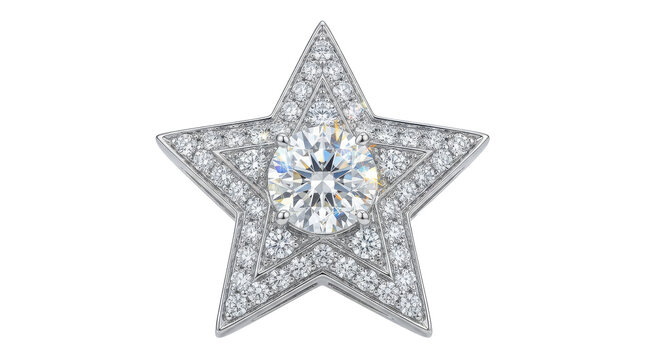 Sparkling diamond star shape jewelry