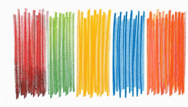 hand drawn underline stroke brush pack crayon chalk marker and pencil scribble lines colorful sketch textures for design highlights and decorati on white background png
