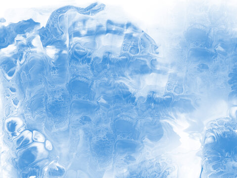 Creative abstract blue hand painted background
