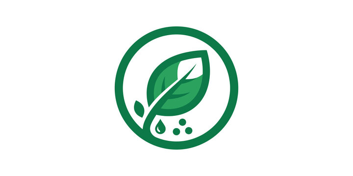 Green leaf icon representing nature and organic products.