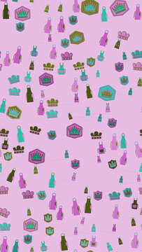 Aprons, Chef Hats, and Crowns Pattern